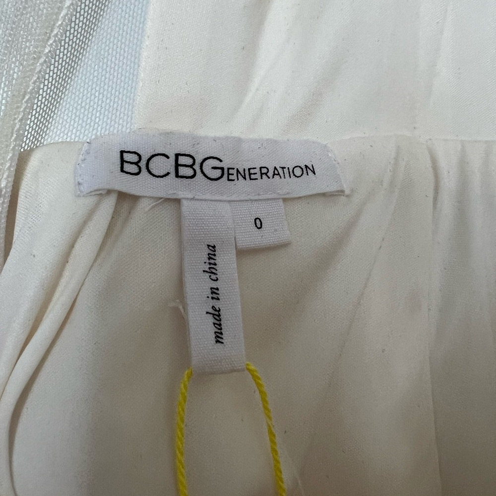 BCBGeneration White/Cream Mesh Skater Dress - Picture 4 of 4
